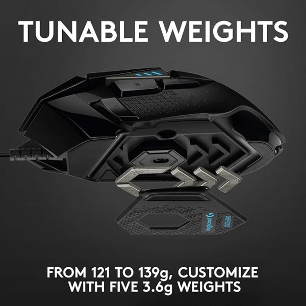 Logitech G502 Wired USB Gaming Mouse - Image 7